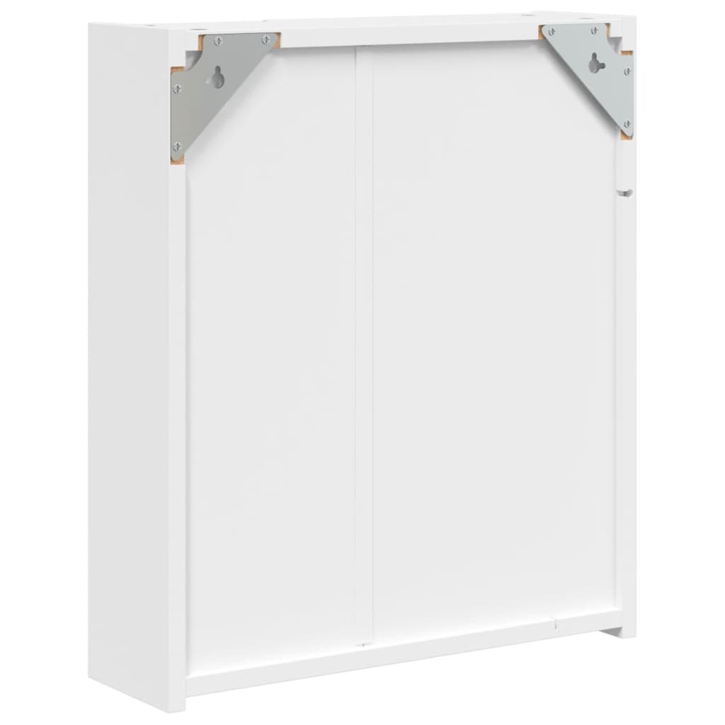 Badkamerkast met spiegel en LED 45x13x52 cm wit is nu te koop bij PeponiXL, paradijselijk wonen!