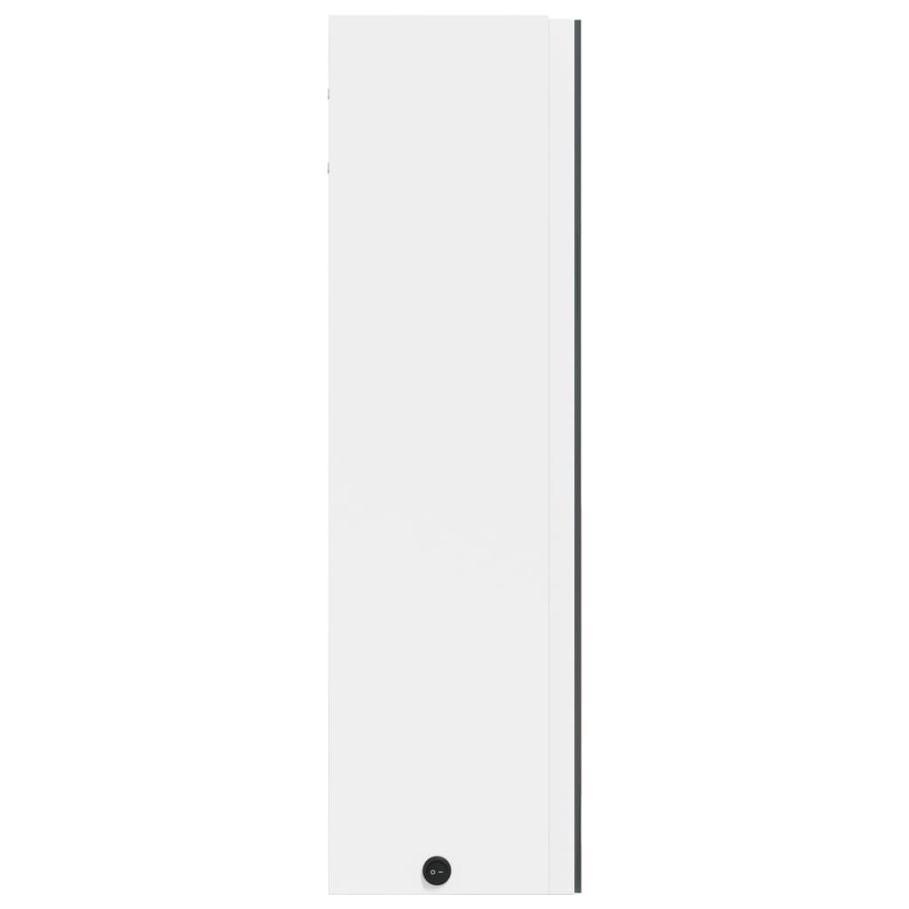 Badkamerkast met spiegel en LED 60x13x52 cm wit is nu te koop bij PeponiXL, paradijselijk wonen!