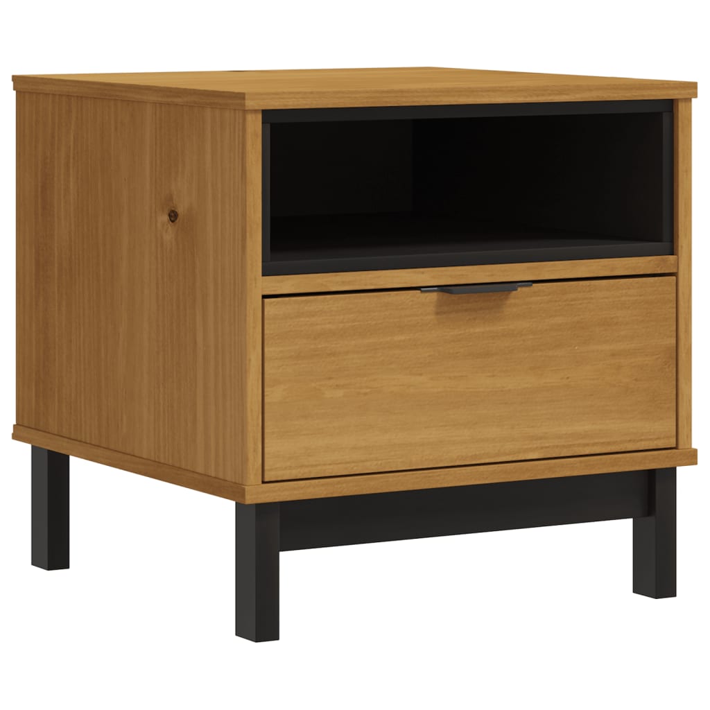 Bijzettafel FLAM 50x50x50 cm massief grenenhout is nu te koop bij PeponiXL, paradijselijk wonen!