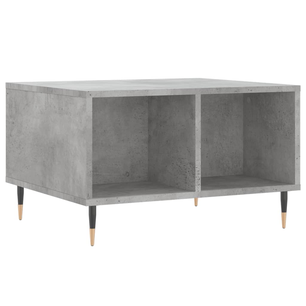 Salontafel 60x50x36,5 cm bewerkt hout betongrijs is nu te koop bij PeponiXL, paradijselijk wonen!