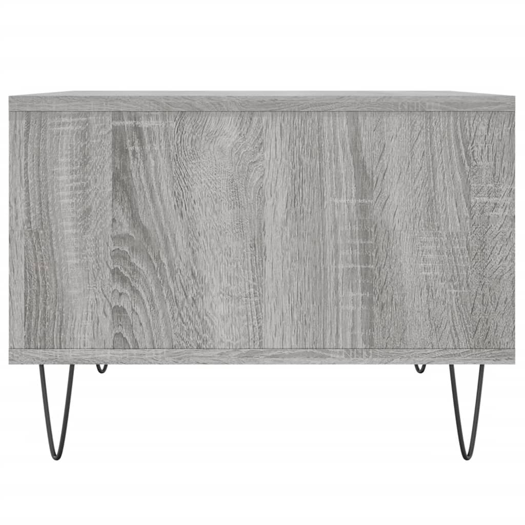 Salontafel 60x50x36,5 cm bewerkt hout grijs is nu te koop bij PeponiXL, paradijselijk wonen!