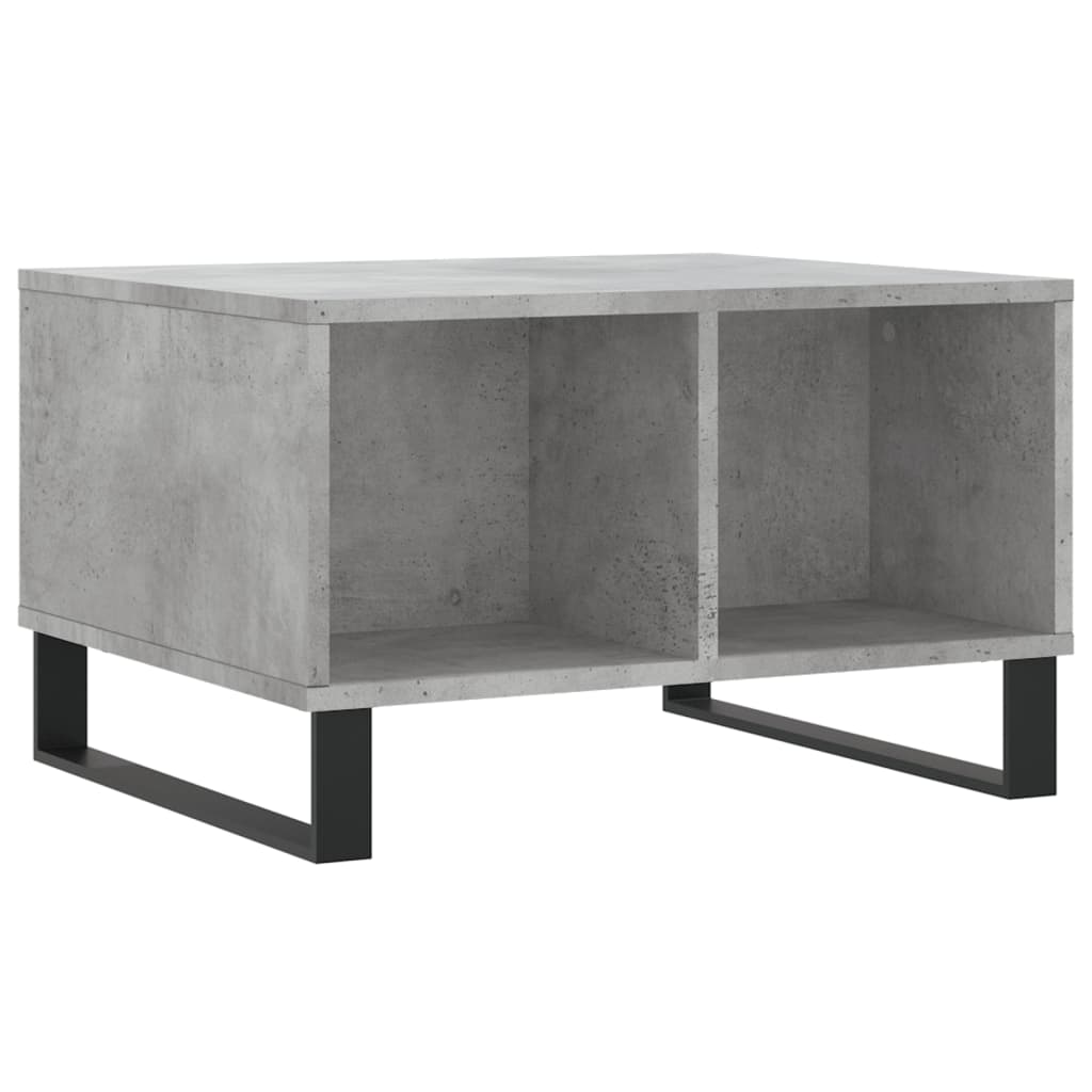 Salontafel 60x50x36,5 cm bewerkt hout betongrijs is nu te koop bij PeponiXL, paradijselijk wonen!