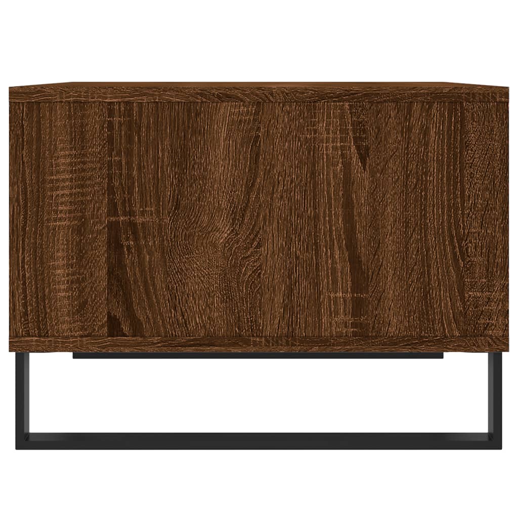 Salontafel 60x50x36,5 cm bewerkt hout bruin eikenkleur is nu te koop bij PeponiXL, paradijselijk wonen!