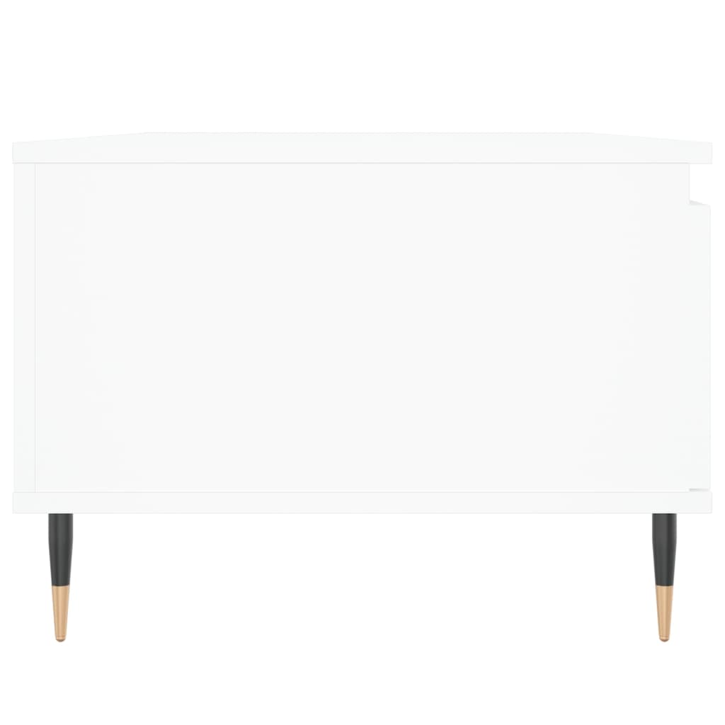 Salontafel 90x50x36,5 cm bewerkt hout wit is nu te koop bij PeponiXL, paradijselijk wonen!
