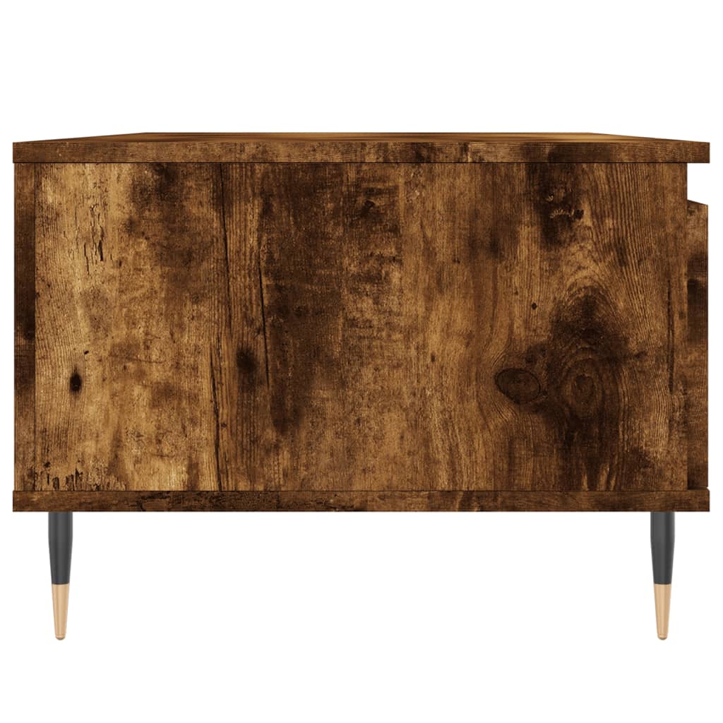Salontafel 90x50x36,5 cm bewerkt hout gerookt eikenkleurig is nu te koop bij PeponiXL, paradijselijk wonen!