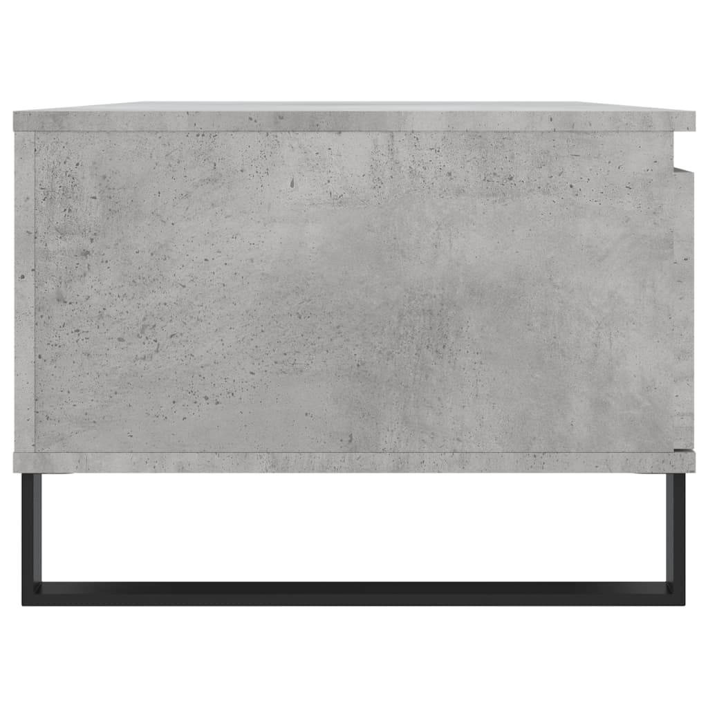 Salontafel 90x50x36,5 cm bewerkt hout betongrijs is nu te koop bij PeponiXL, paradijselijk wonen!