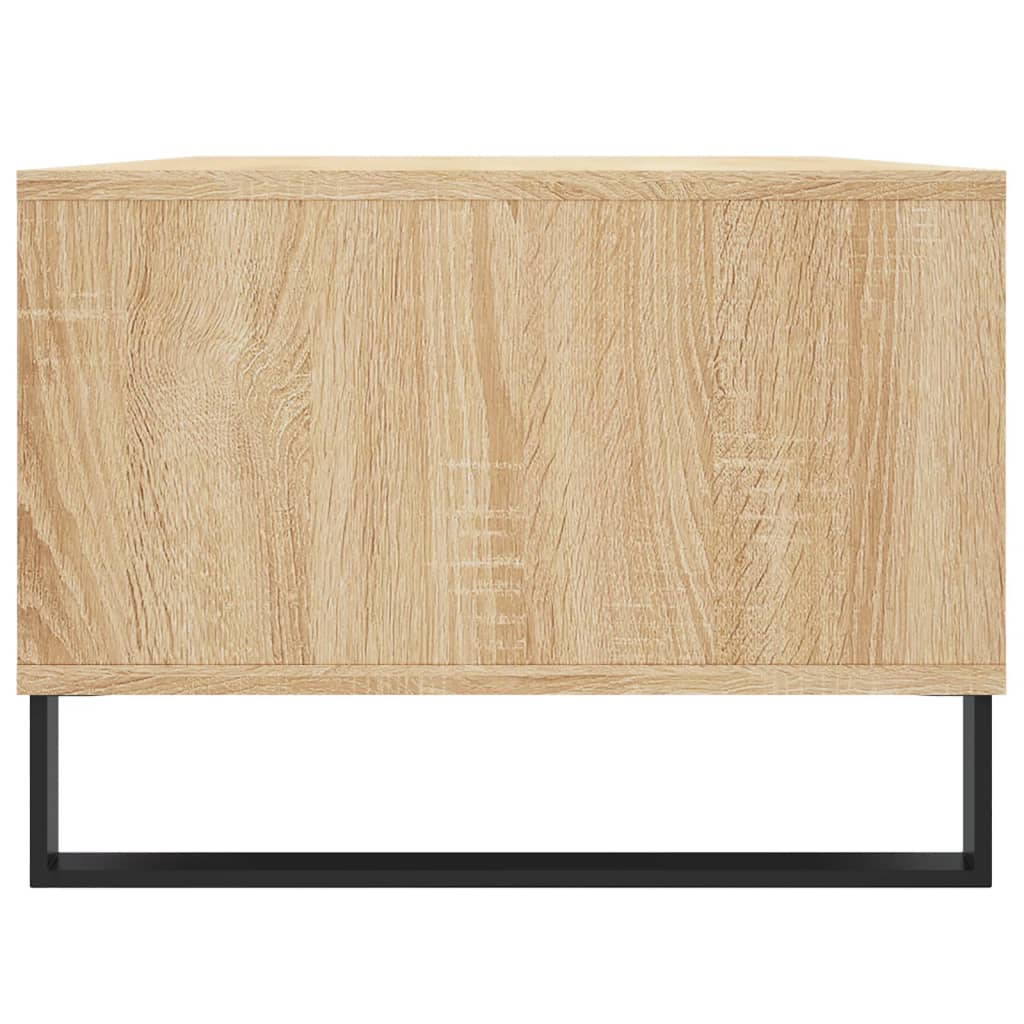 Salontafel 90x50x36,5 cm bewerkt hout sonoma eikenkleurig is nu te koop bij PeponiXL, paradijselijk wonen!