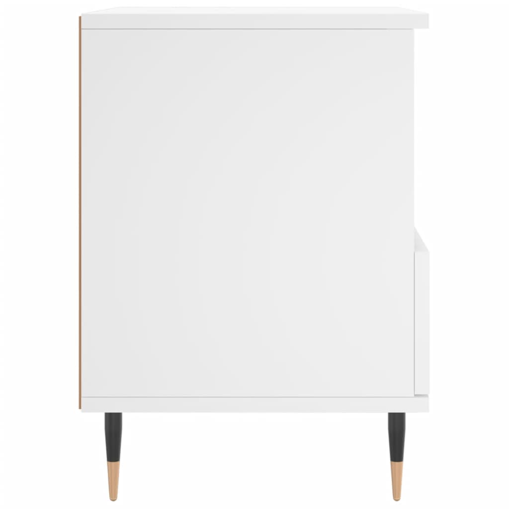 Nachtkastjes 2 st 40x35x50 cm bewerkt hout wit is nu te koop bij PeponiXL, paradijselijk wonen!