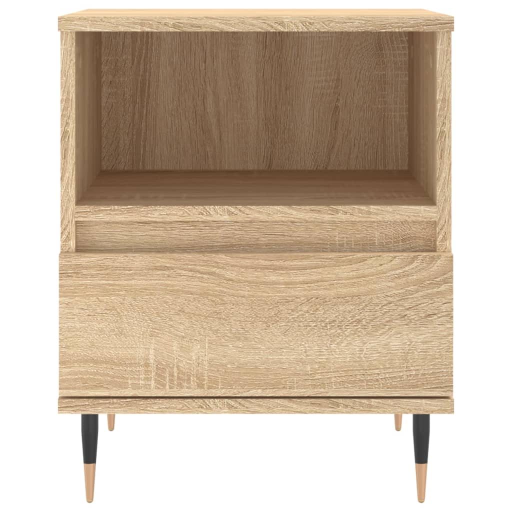Nachtkastjes 2 st 40x35x50 cm sonoma eikenkleurig is nu te koop bij PeponiXL, paradijselijk wonen!