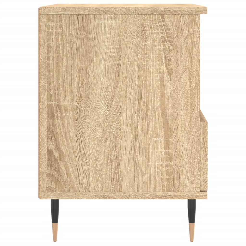 Nachtkastjes 2 st 40x35x50 cm sonoma eikenkleurig is nu te koop bij PeponiXL, paradijselijk wonen!