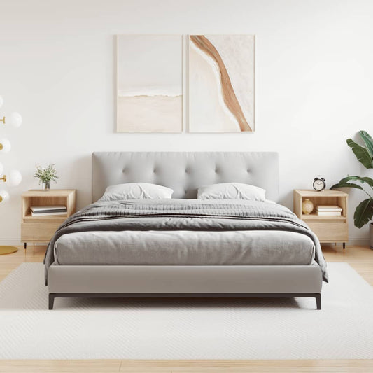 Nachtkastjes 2 st 40x35x50 cm sonoma eikenkleurig is nu te koop bij PeponiXL, paradijselijk wonen!