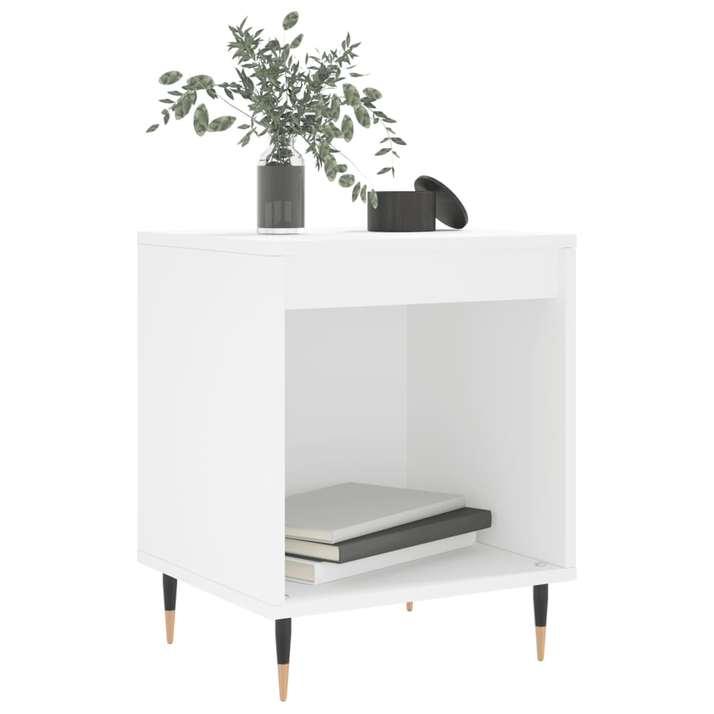 Nachtkastjes 2 st 40x35x50 cm bewerkt hout wit is nu te koop bij PeponiXL, paradijselijk wonen!