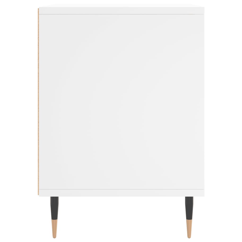 Nachtkastjes 2 st 40x35x50 cm bewerkt hout wit is nu te koop bij PeponiXL, paradijselijk wonen!
