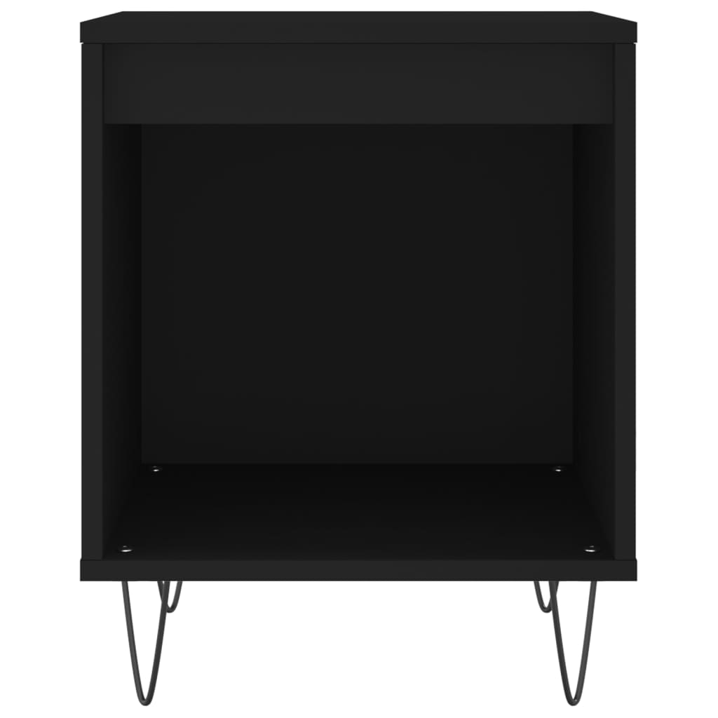 Nachtkastjes 2 st 40x35x50 cm bewerkt hout zwart is nu te koop bij PeponiXL, paradijselijk wonen!