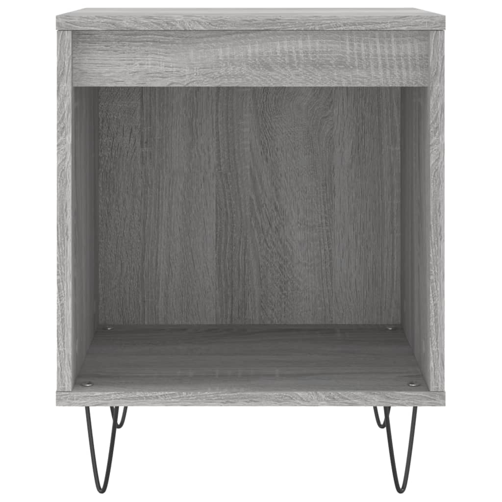 Nachtkastjes 2 st 40x35x50 cm bewerkt hout grijs sonoma eiken is nu te koop bij PeponiXL, paradijselijk wonen!
