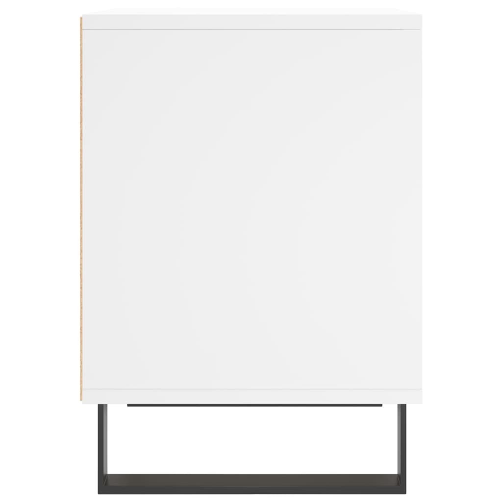 Nachtkastje 40x35x50 cm bewerkt hout wit is nu te koop bij PeponiXL, paradijselijk wonen!