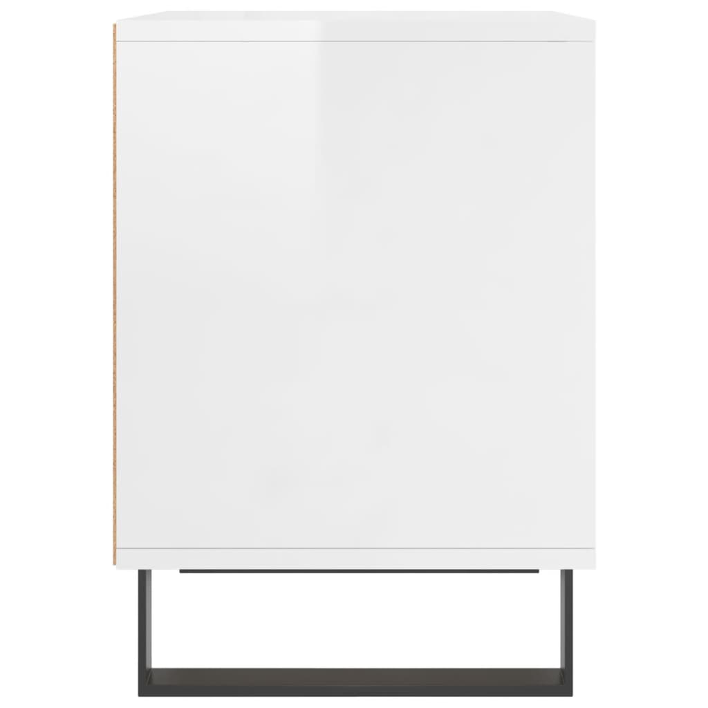 Nachtkastjes 2 st 40x35x50 cm bewerkt hout hoogglans wit is nu te koop bij PeponiXL, paradijselijk wonen!