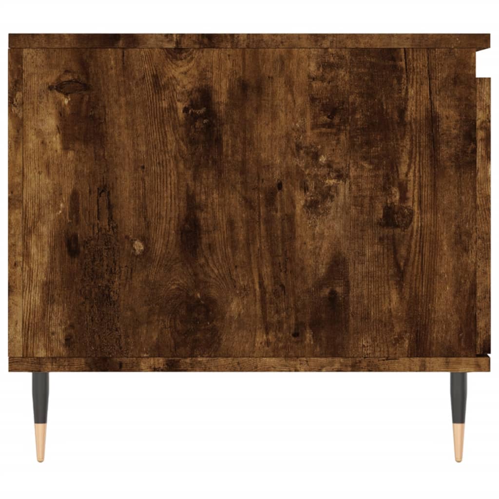 Salontafel 100x50x45 cm bewerkt hout gerookt eikenkleurig is nu te koop bij PeponiXL, paradijselijk wonen!