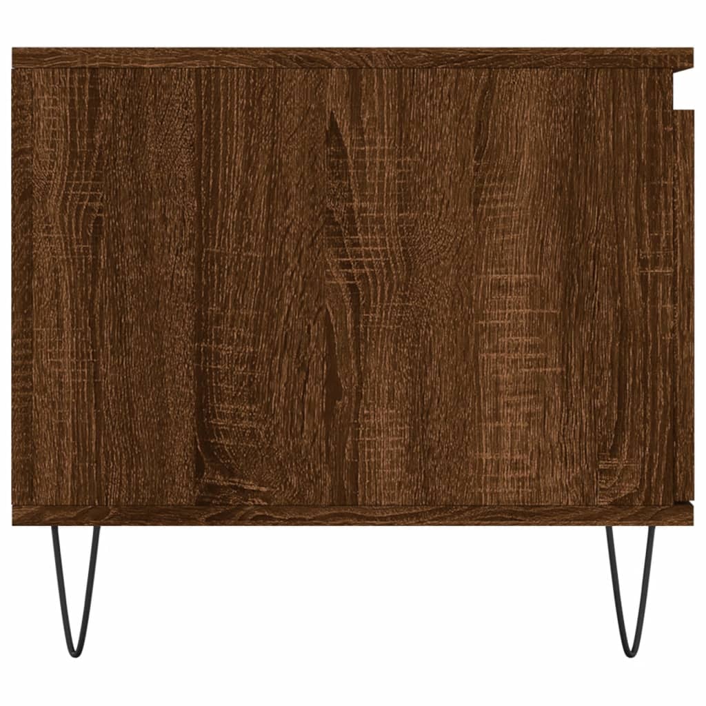Salontafel 100x50x45 cm bewerkt hout bruineiken is nu te koop bij PeponiXL, paradijselijk wonen!