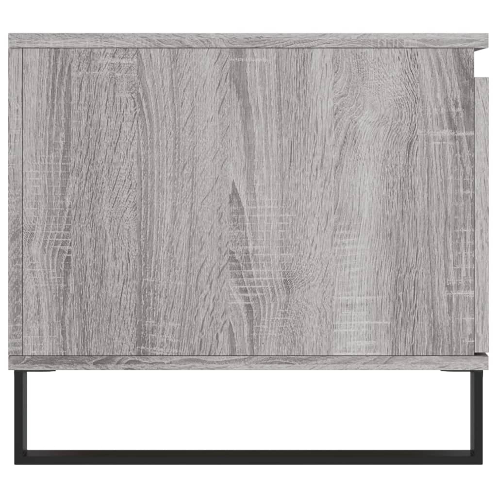 Salontafel 100x50x45 cm bewerkt hout grijs sonoma is nu te koop bij PeponiXL, paradijselijk wonen!