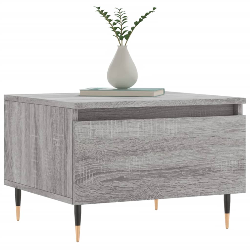 Salontafels 2 st 50x46x35 cm bewerkt hout grijs sonoma eiken is nu te koop bij PeponiXL, paradijselijk wonen!