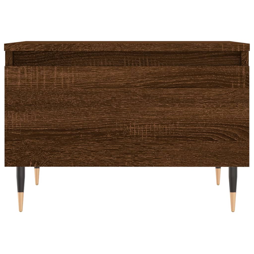 Salontafels 2 st 50x46x35 cm bewerkt hout bruin eikenkleur is nu te koop bij PeponiXL, paradijselijk wonen!