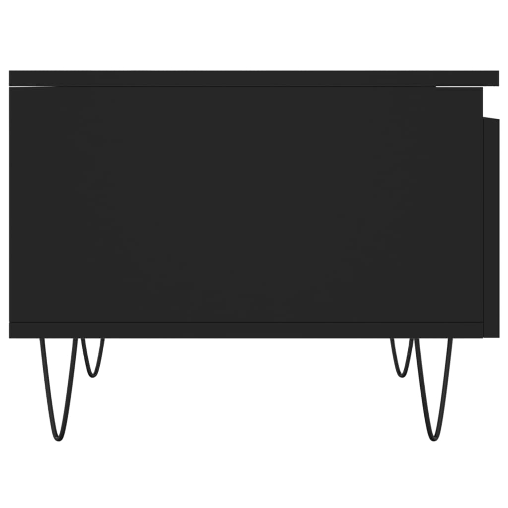 Salontafels 2 st 50x46x35 cm bewerkt hout zwart is nu te koop bij PeponiXL, paradijselijk wonen!