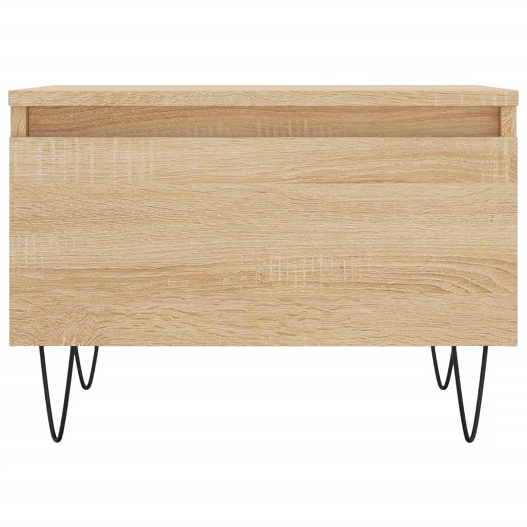Salontafels 2 st 50x46x35 cm bewerkt hout sonoma eikenkleurig is nu te koop bij PeponiXL, paradijselijk wonen!