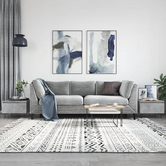 Salontafels 2 st 50x46x35 cm bewerkt hout betongrijs is nu te koop bij PeponiXL, paradijselijk wonen!