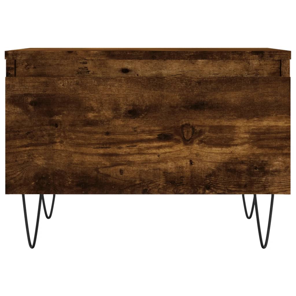 Salontafels 2 st 50x46x35 cm bewerkt hout gerookt eikenkleurig is nu te koop bij PeponiXL, paradijselijk wonen!