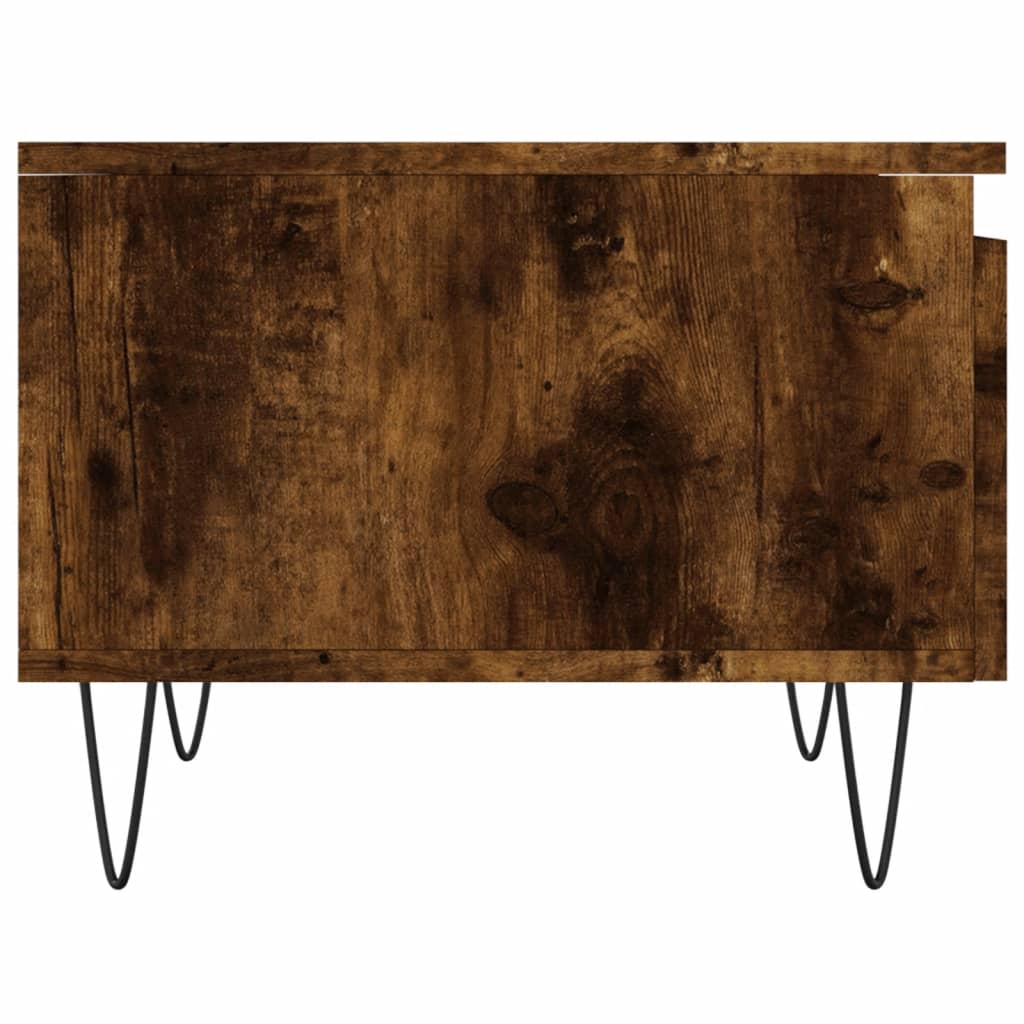 Salontafels 2 st 50x46x35 cm bewerkt hout gerookt eikenkleurig is nu te koop bij PeponiXL, paradijselijk wonen!