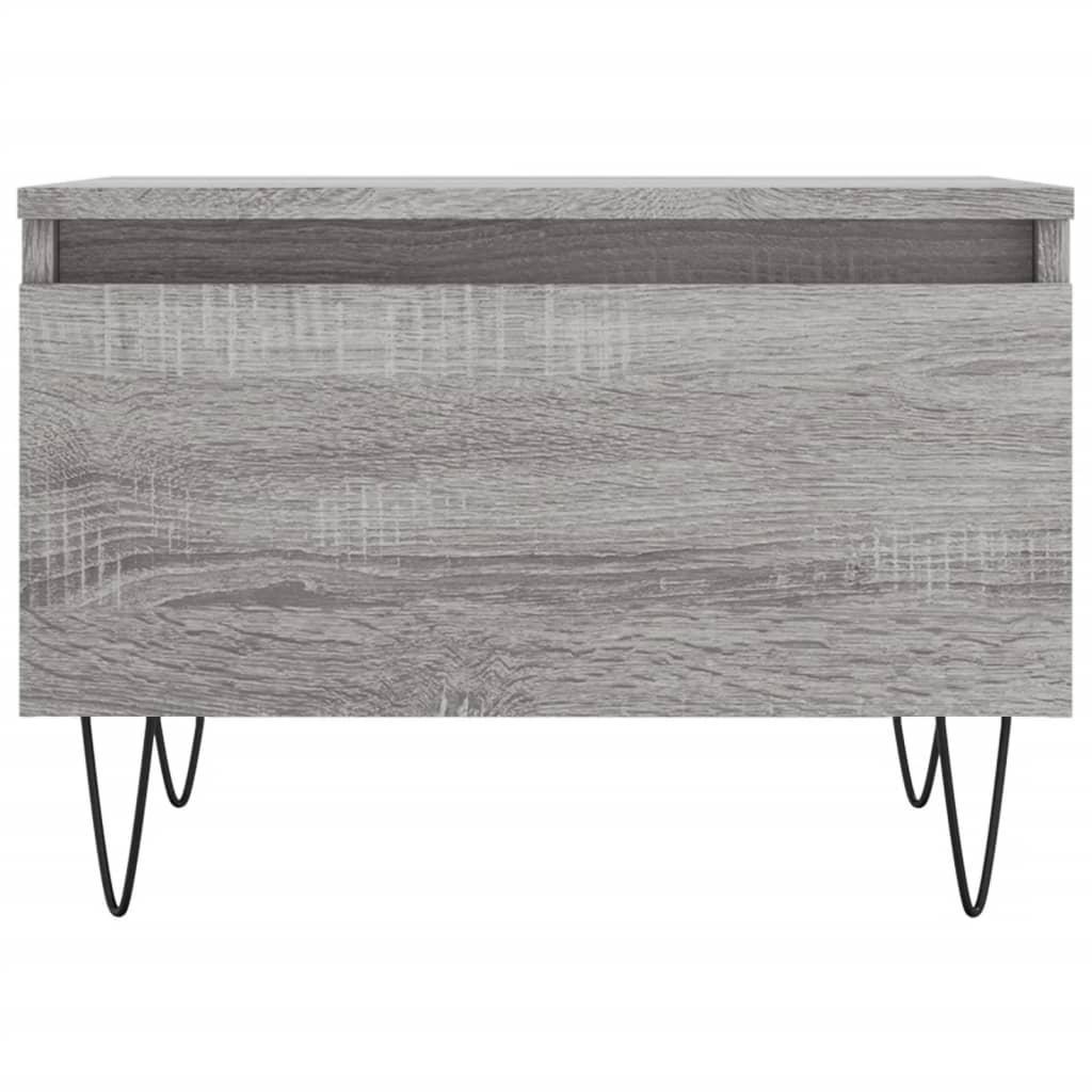 Salontafels 2 st 50x46x35 cm bewerkt hout grijs sonoma eiken is nu te koop bij PeponiXL, paradijselijk wonen!