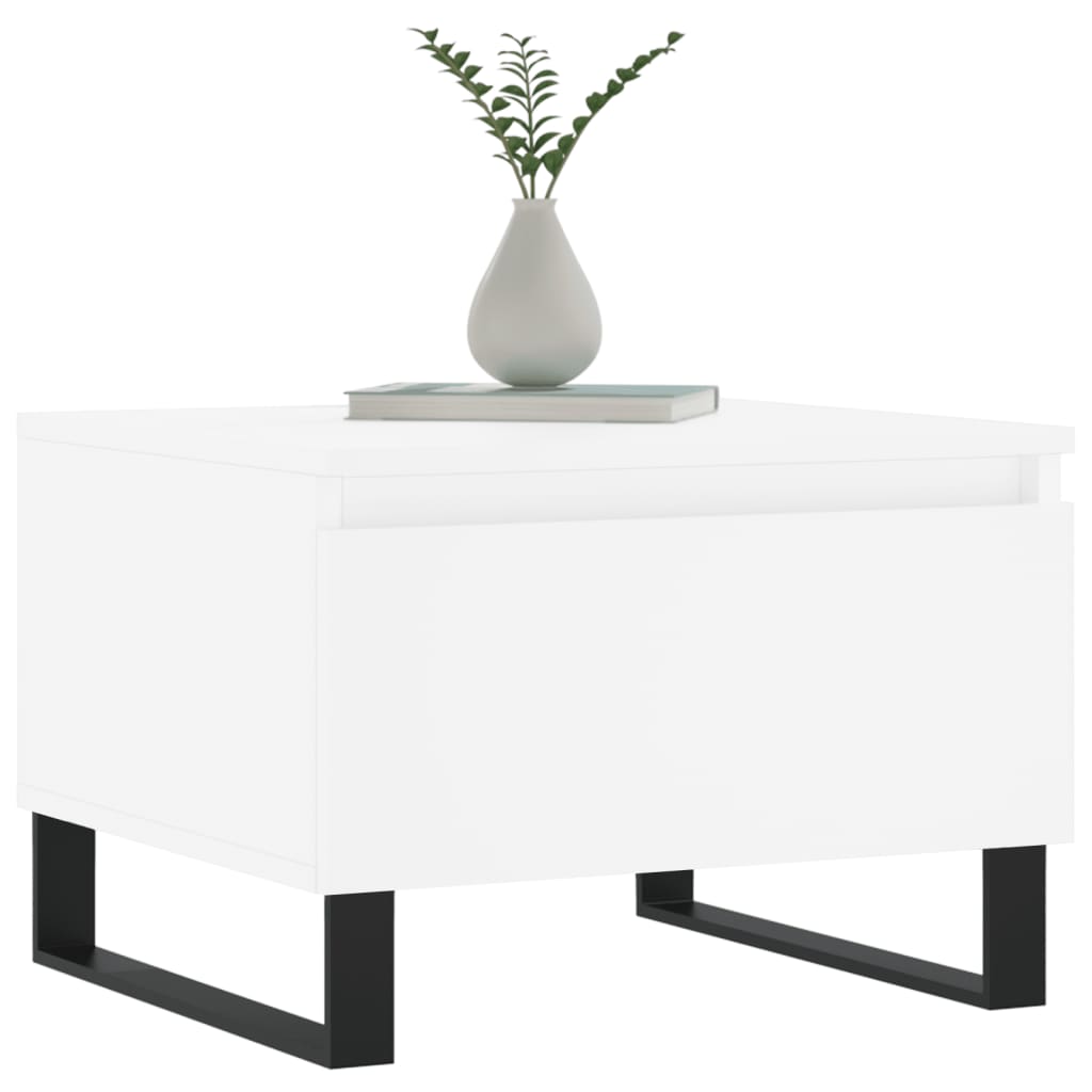 Salontafels 2 st 50x46x35 cm bewerkt hout wit is nu te koop bij PeponiXL, paradijselijk wonen!