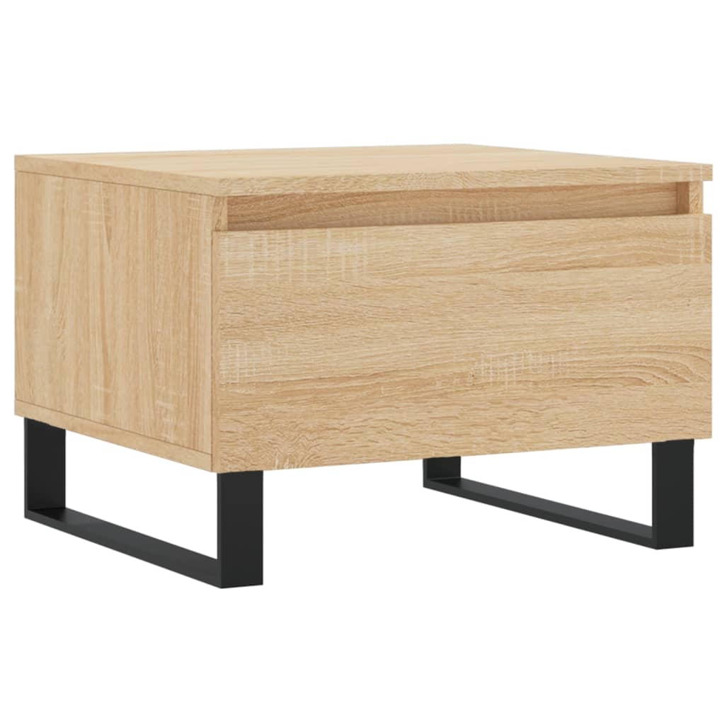 Salontafels 2 st 50x46x35 cm bewerkt hout sonoma eikenkleurig is nu te koop bij PeponiXL, paradijselijk wonen!