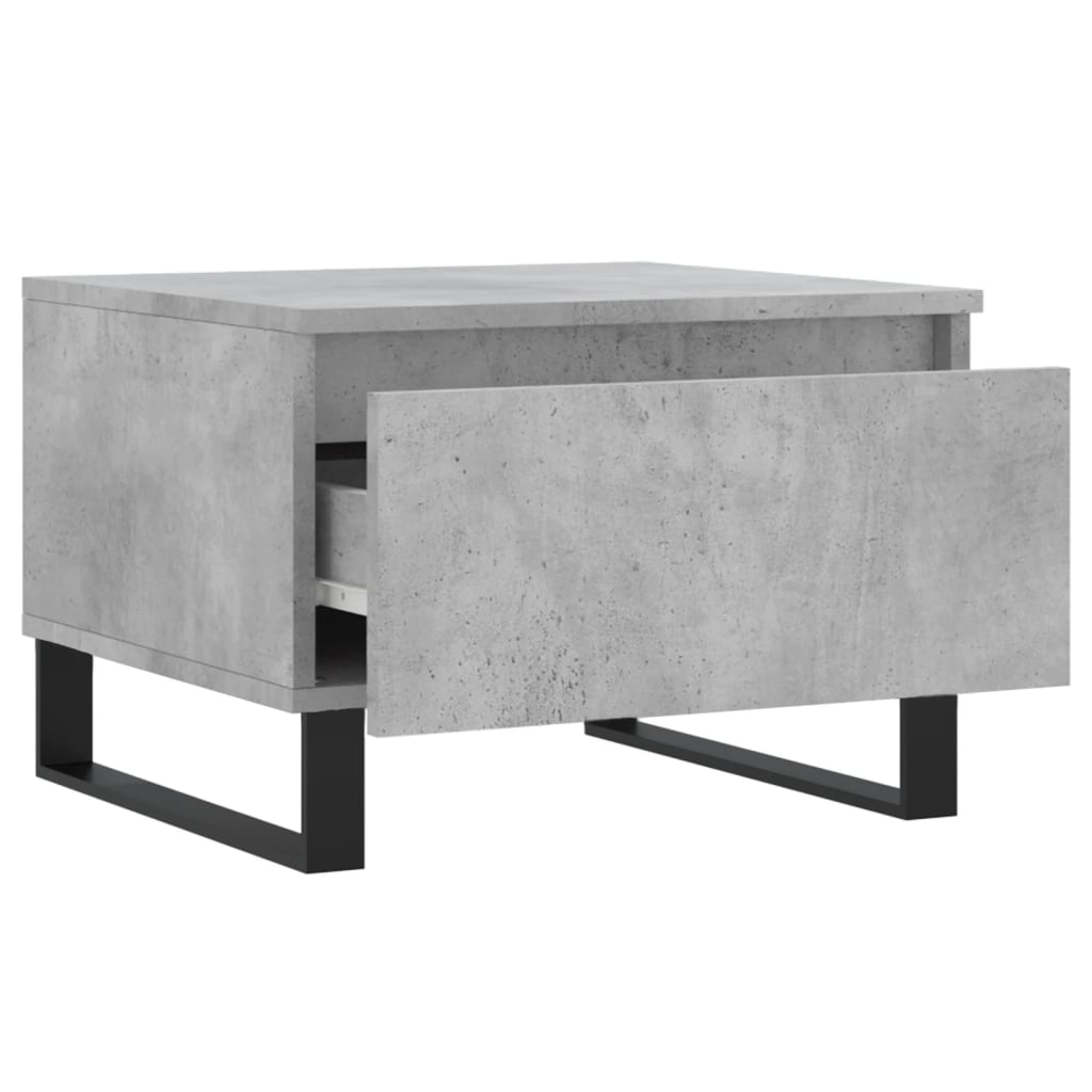 Salontafels 2 st 50x46x35 cm bewerkt hout betongrijs is nu te koop bij PeponiXL, paradijselijk wonen!