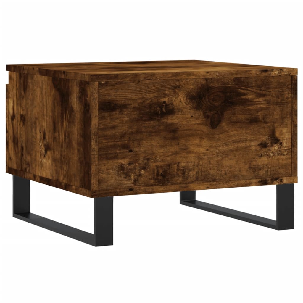 Salontafels 2 st 50x46x35 cm bewerkt hout gerookt eikenkleurig is nu te koop bij PeponiXL, paradijselijk wonen!