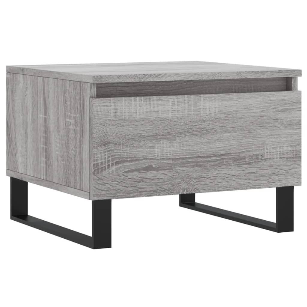 Salontafels 2 st 50x46x35 cm bewerkt hout grijs sonoma eiken is nu te koop bij PeponiXL, paradijselijk wonen!