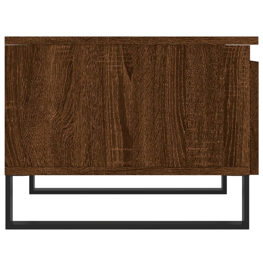 Salontafels 2 st 50x46x35 cm bewerkt hout bruin eikenkleur is nu te koop bij PeponiXL, paradijselijk wonen!
