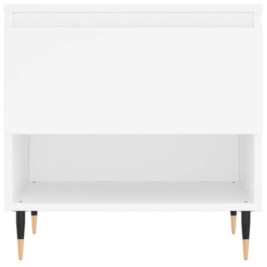 Salontafel 50x46x50 cm bewerkt hout wit is nu te koop bij PeponiXL, paradijselijk wonen!