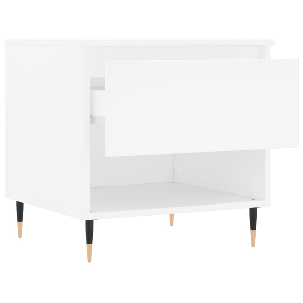 Salontafel 50x46x50 cm bewerkt hout wit is nu te koop bij PeponiXL, paradijselijk wonen!