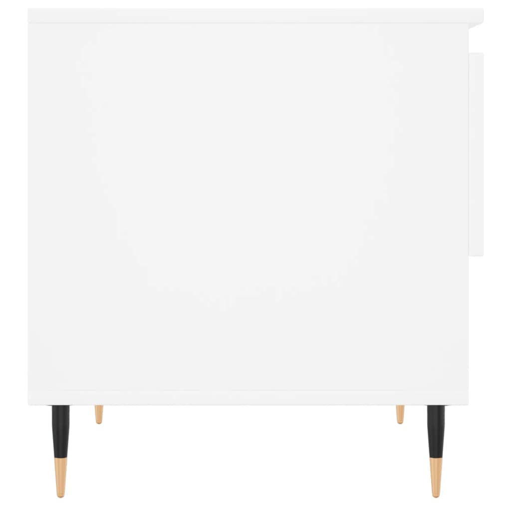 Salontafel 50x46x50 cm bewerkt hout wit is nu te koop bij PeponiXL, paradijselijk wonen!