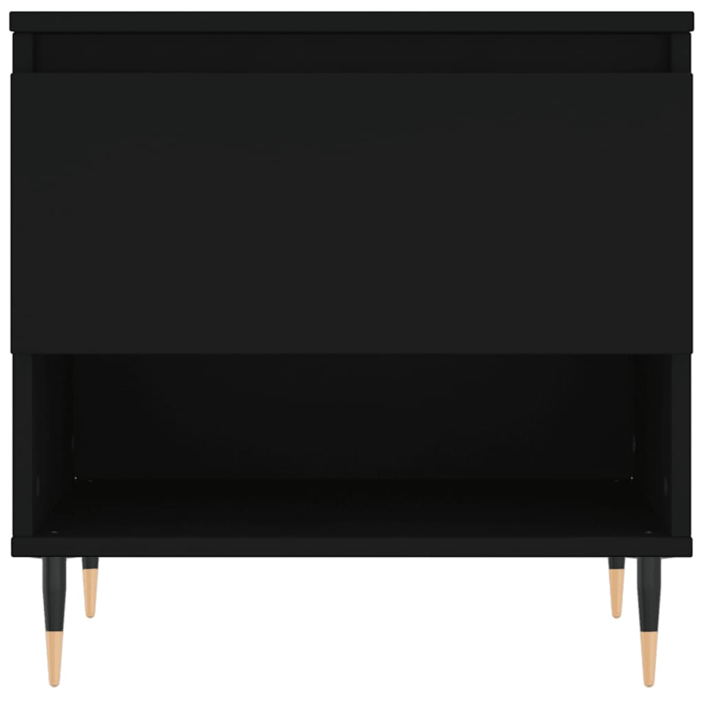 Salontafel 50x46x50 cm bewerkt hout zwart is nu te koop bij PeponiXL, paradijselijk wonen!