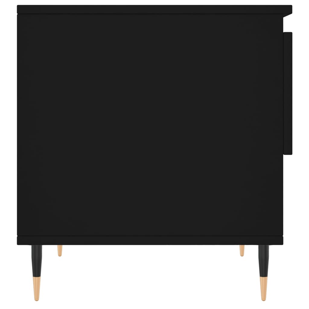 Salontafel 50x46x50 cm bewerkt hout zwart is nu te koop bij PeponiXL, paradijselijk wonen!