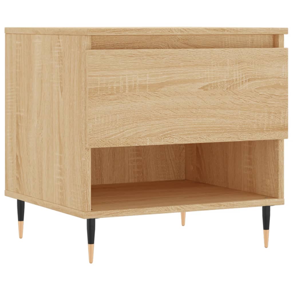 Salontafels 2 st 50x46x50 cm bewerkt hout sonoma eikenkleurig is nu te koop bij PeponiXL, paradijselijk wonen!