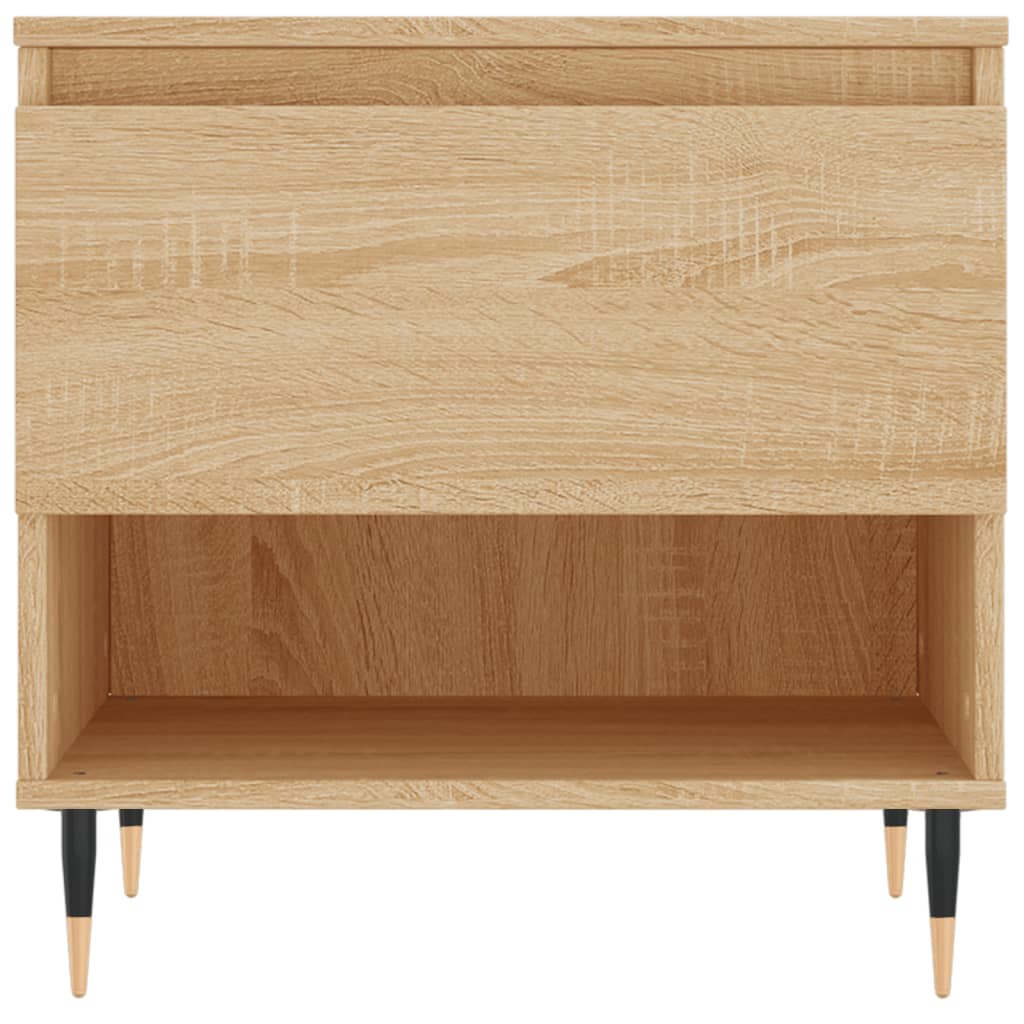Salontafels 2 st 50x46x50 cm bewerkt hout sonoma eikenkleurig is nu te koop bij PeponiXL, paradijselijk wonen!