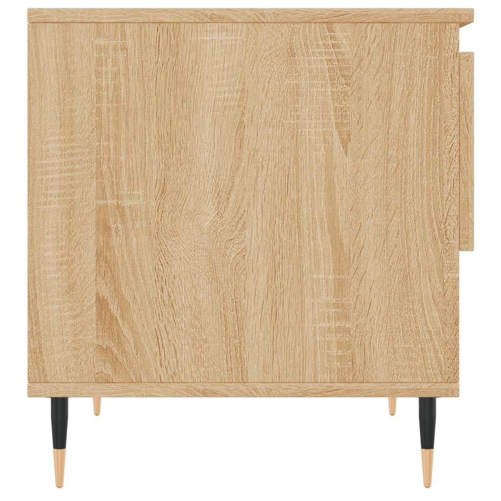 Salontafels 2 st 50x46x50 cm bewerkt hout sonoma eikenkleurig is nu te koop bij PeponiXL, paradijselijk wonen!