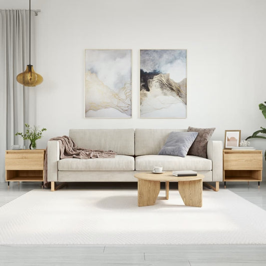 Salontafels 2 st 50x46x50 cm bewerkt hout sonoma eikenkleurig is nu te koop bij PeponiXL, paradijselijk wonen!