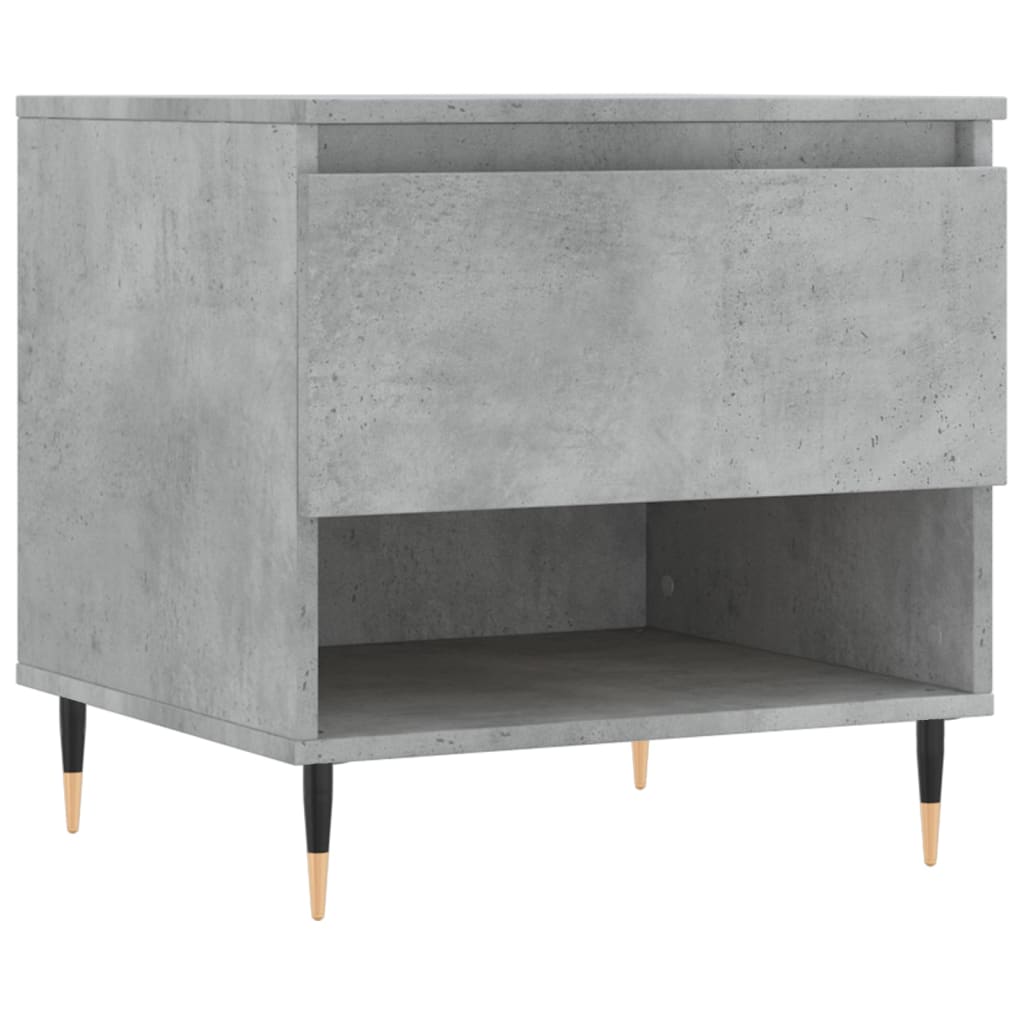 Salontafel 50x46x50 cm bewerkt hout betongrijs is nu te koop bij PeponiXL, paradijselijk wonen!