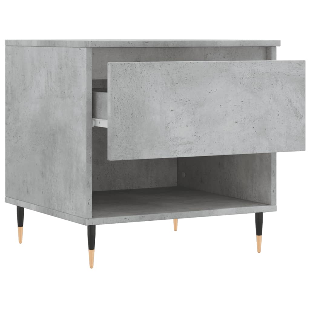 Salontafels 2 st 50x46x50 cm bewerkt hout betongrijs is nu te koop bij PeponiXL, paradijselijk wonen!