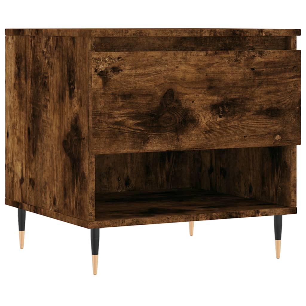 Salontafels 2 st 50x46x50 cm bewerkt hout gerookt eikenkleurig is nu te koop bij PeponiXL, paradijselijk wonen!